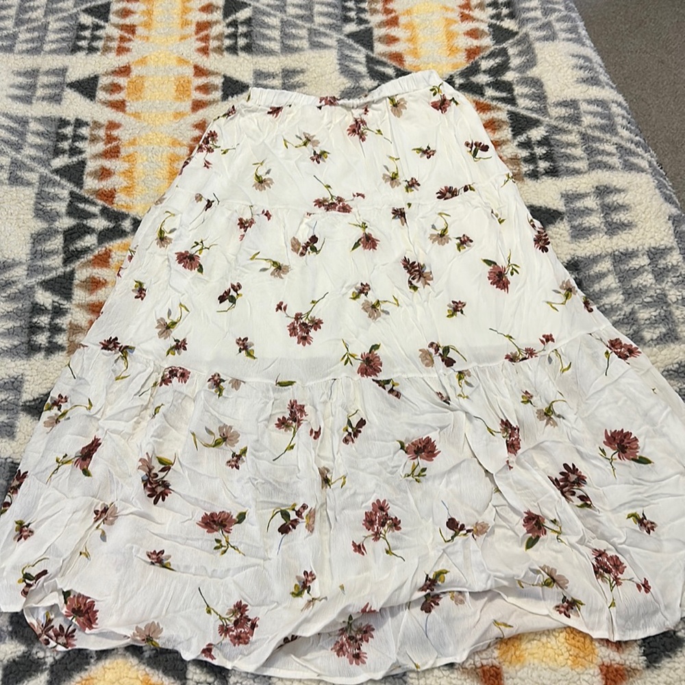 Floral maxi skirt